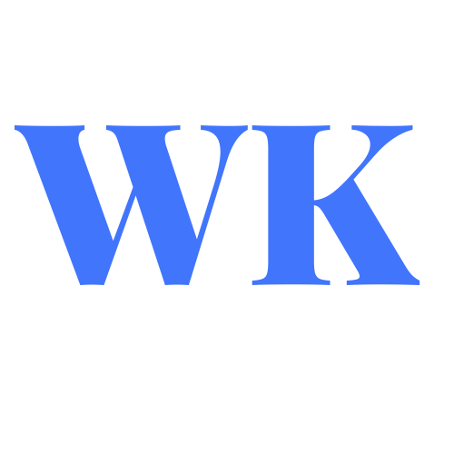 WK Online Marketing Blue with white text